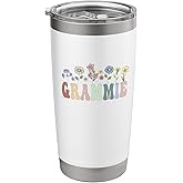 Grammie Gifts Women Wildflower Floral Design Grammie Stainless Steel Insulated Tumbler