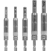 Snappy 5pc Self Centering Hinge Drill Bit Set Made in USA #2 &ndash; 14 Cabinet