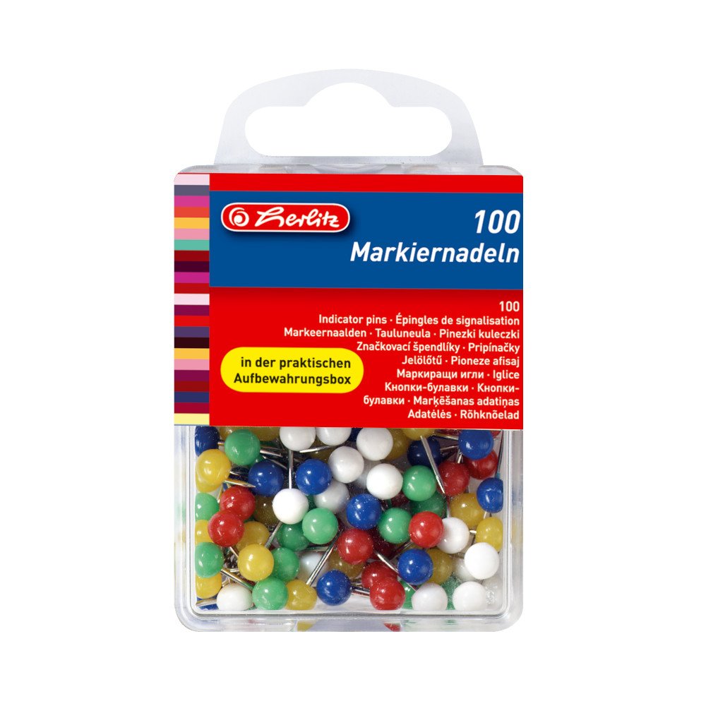 Herlitz 8770356 Marking Needle 17 x 6 mm Head Box of 100