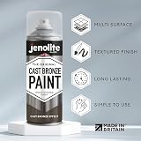 Jenolite Cast Bronze Spray Paint 400ml Textured Multi Surface Finish view 2