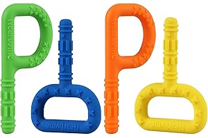 NEARBYME 4PACK Original Sensory Chew Toys for Autistic Children, Silicone Chewing Sticks for Autistic Chewers, ADHD, SPD, Oral Motor Stimulation or Special Needs