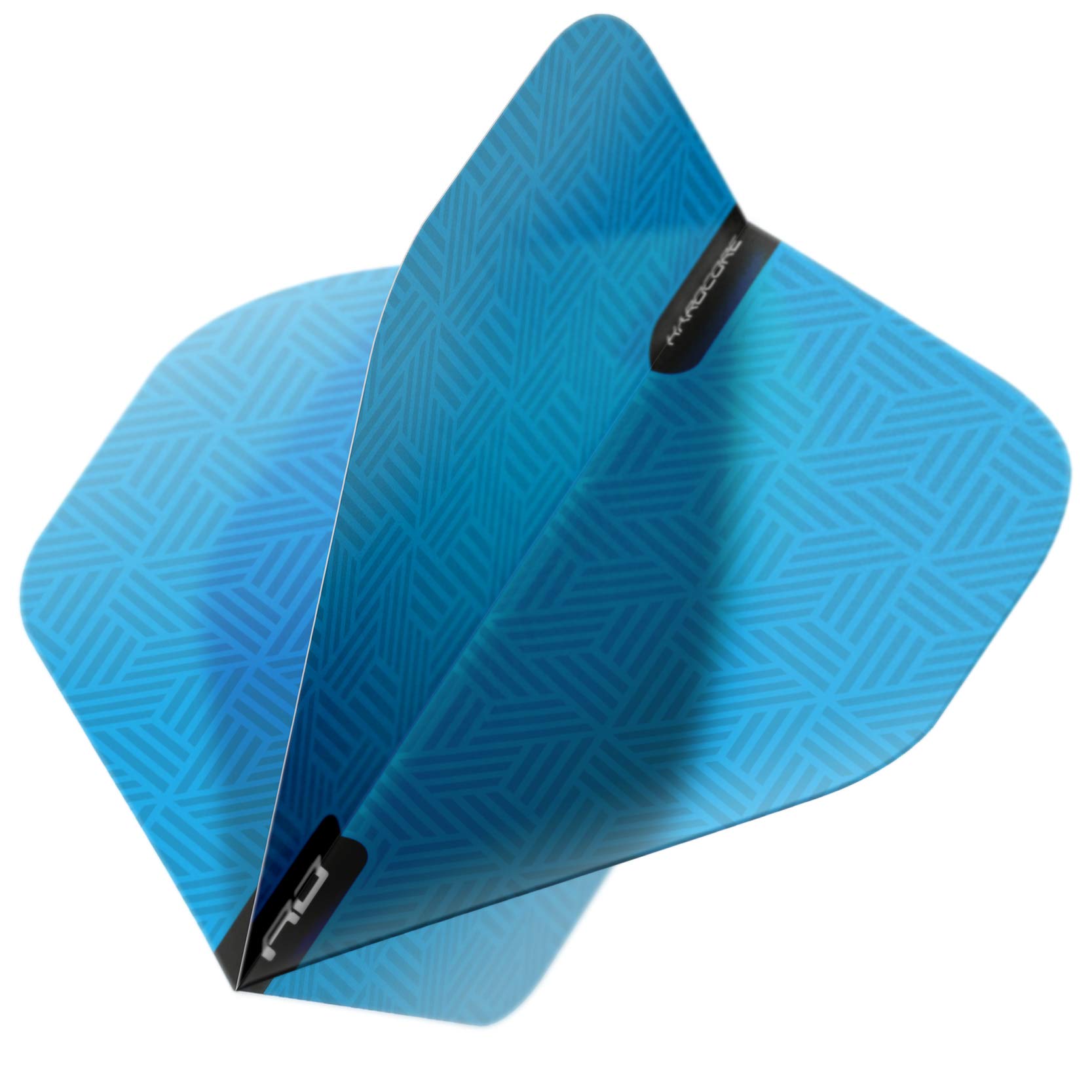 RED DRAGON Hardcore XT Blue Patterned Extra Thick Standard Dart Flights - 4 sets Per Pack (12 Dart Flights in total)