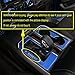 Cab Gear Shift and Cup Holder Decorative Sheet Kit Interior Accessories for Ford F150 2016 2017 (Blue)
