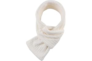 OMUKY Unisex Winter Knit Warm Scarves Thick Fleece Scarf Cold Weather Soft Neck Warmer for Women Men