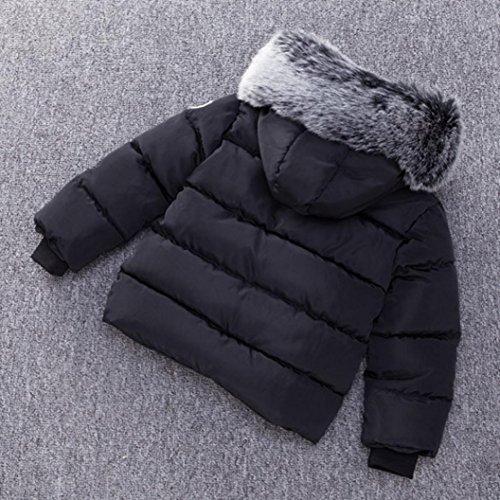 Lifestyler Baby Girl Boy Winter Cotton Hooded Coat Jacket Thick Warm Zipper Outwear Clothes (100) - Thumbnail 2