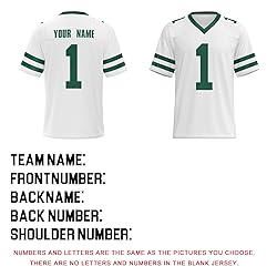 Custom Football Jersey Personalized Rugby