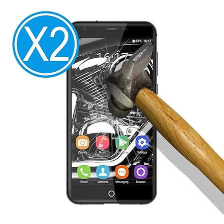 Tempered Glass 9H [2 Stück] Premium Hartglas Displayschutzfolie für Oukitel K7000, Gehärtetem Glas