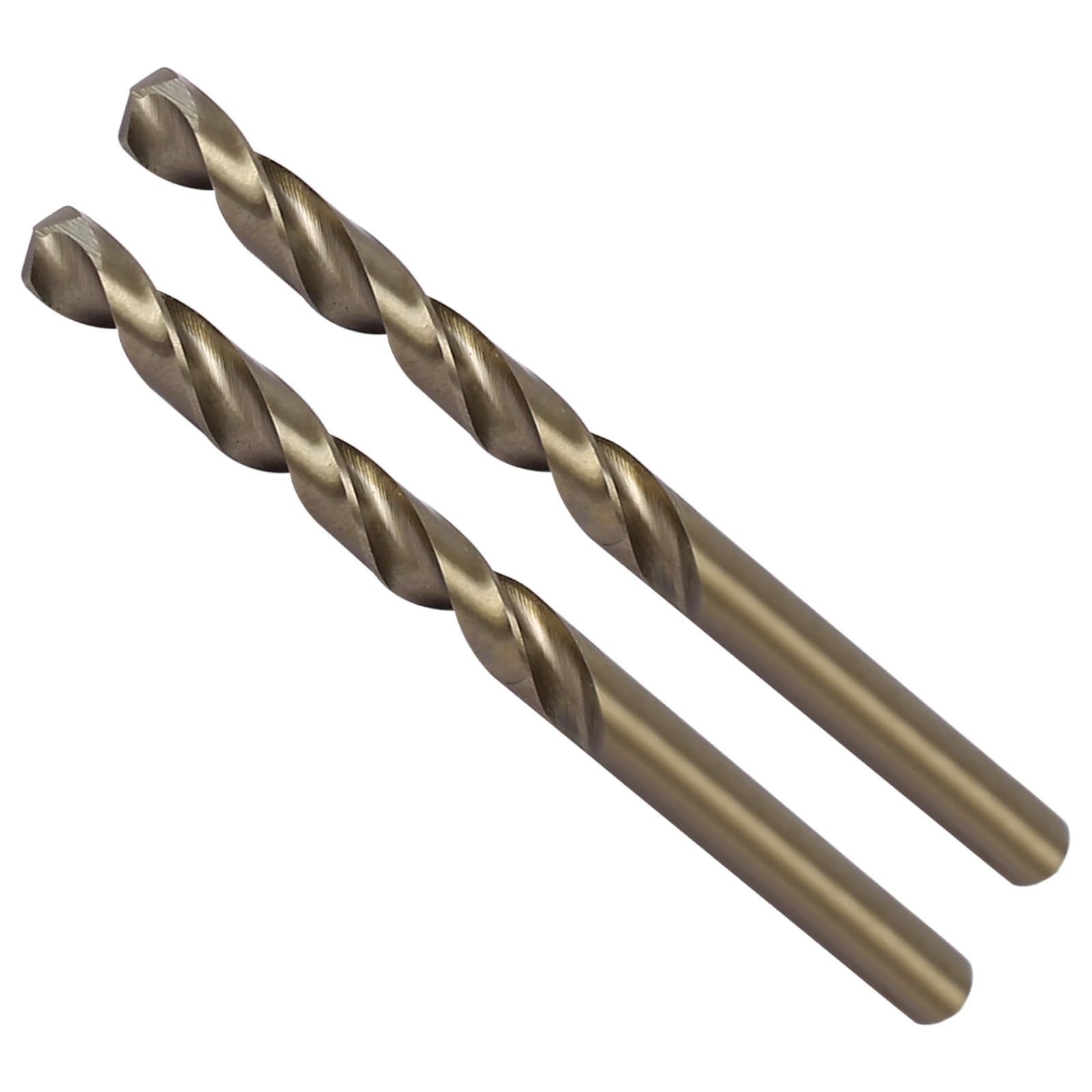CoCud High Speed Steel Cobalt Twist Drill Bits, 6.1mm Diameter 90mm Length, Straight Twist Jobber Drill Bit - (Applications: for Metal Woodwork Plastic Aluminum), 2Pieces