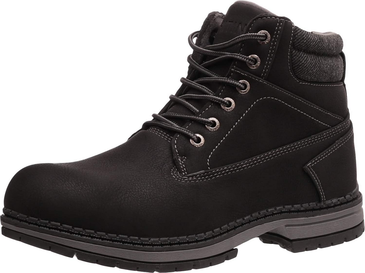 black insulated work boots