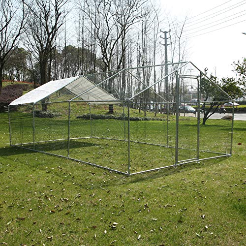 walnest Large Chicken Coop Chicken Cage Walk-in Pens Outdoor Ranch Crate Rabbit Chinchilla Ferret Gerbil Poultry Cage Enclosure Pet Exercise and Playpen Pen Pet Exercise with Cover
