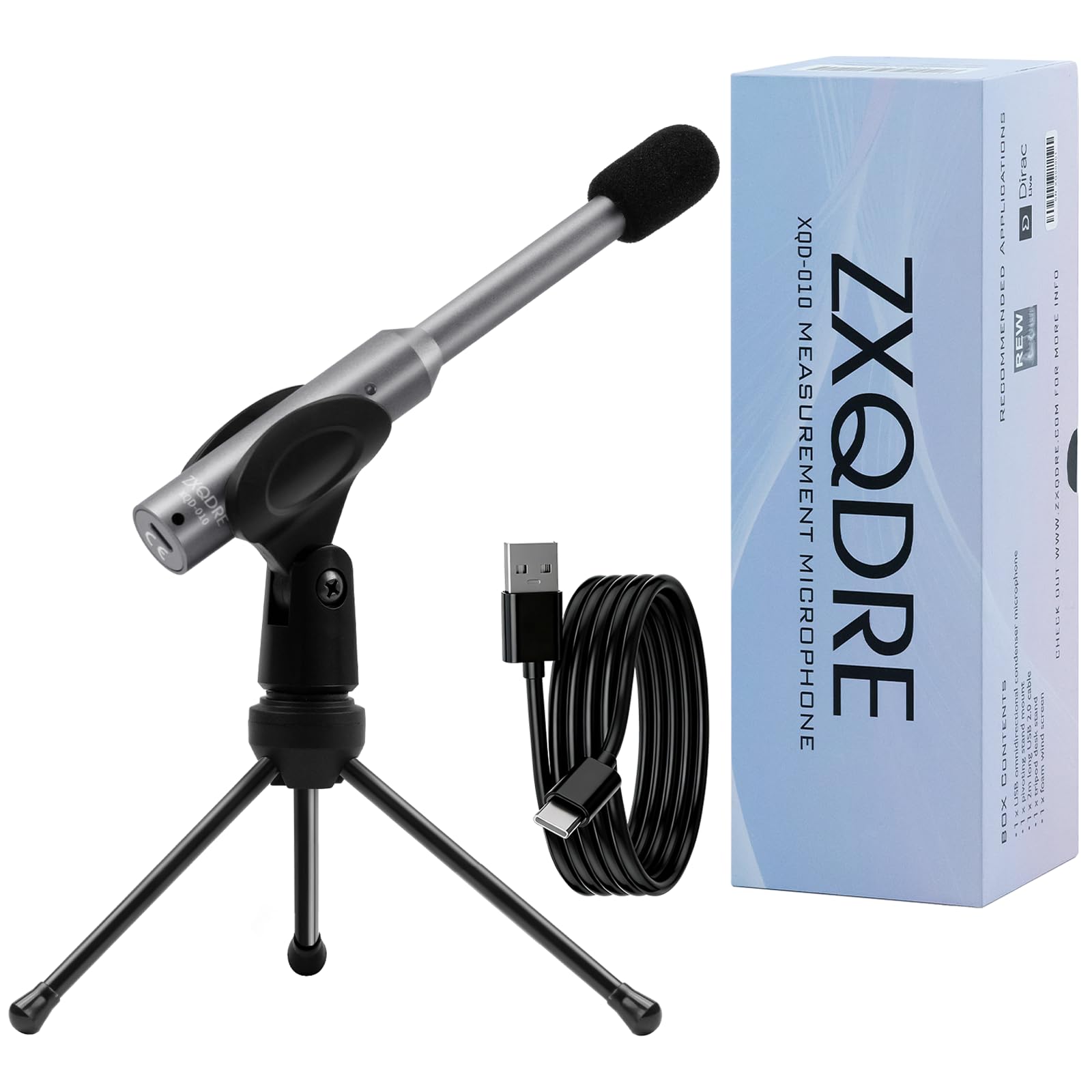 ZXQDRE Measurement Microphone, Professional Calibrated Microphone