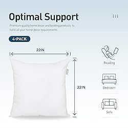 Acanva Throw Pillow Inserts for Bed Couch