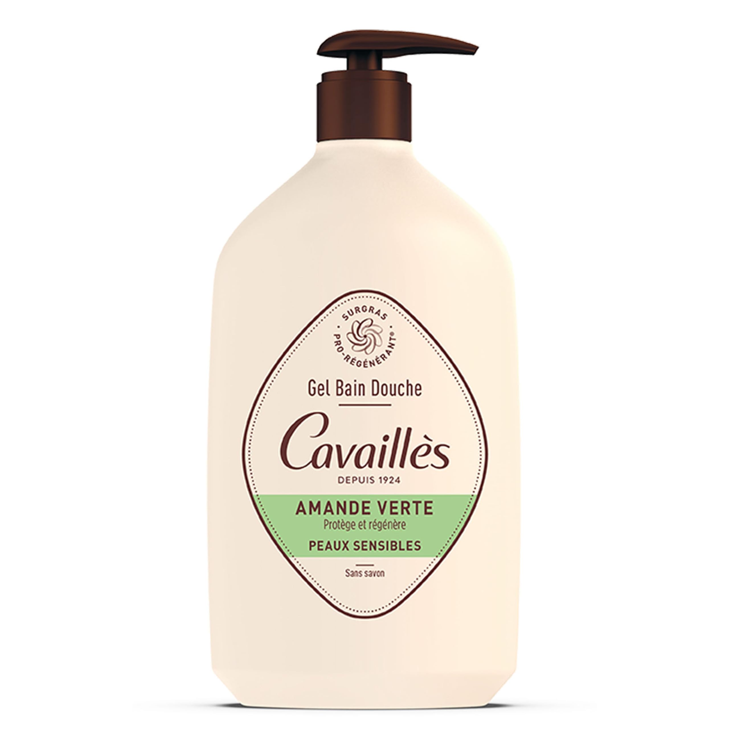 Rogé Cavaillès Bath and Shower Gel for Sensitive Skin Green Almond 1L
