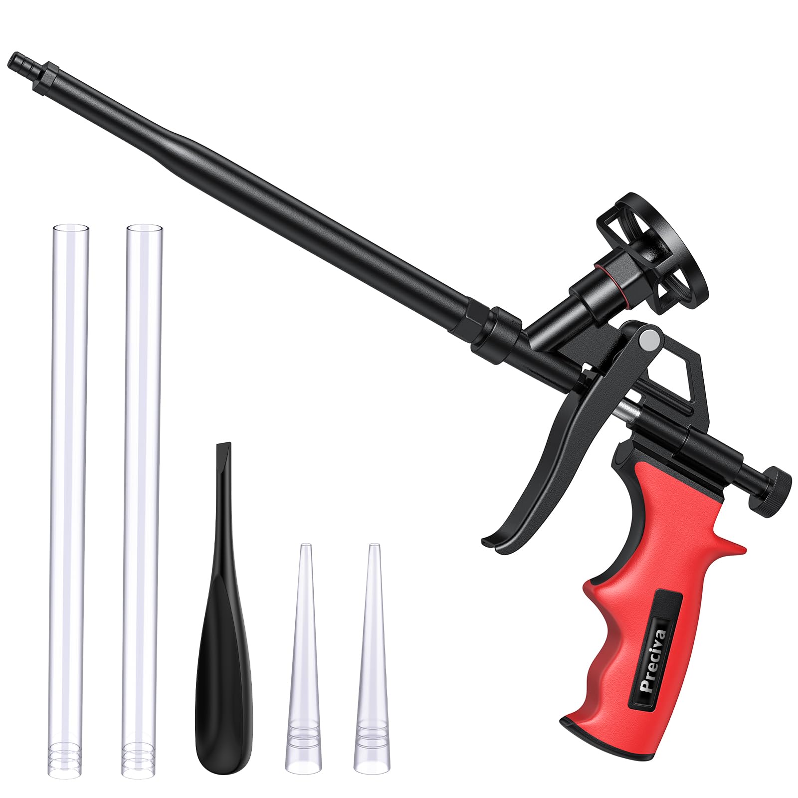 Photo 1 of Preciva Foam Gun, Professional Foaming Gun Heavy Duty PU Expanding Foam Gun Caulking Gun Spray Application Applicator for Caulking, Filling, Sealing, Home and Office Use