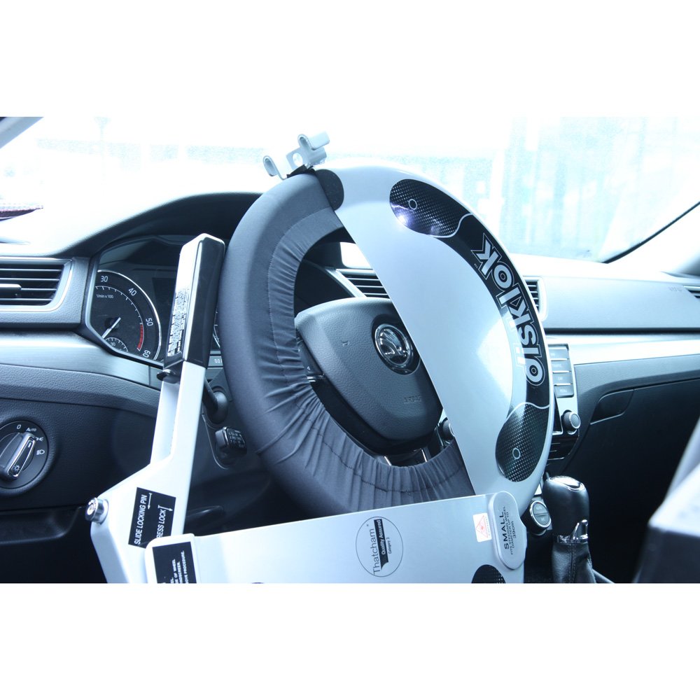 Steering Wheel Lock Protector Stretch Sock Sleeve Anti Scratch Disk Lok