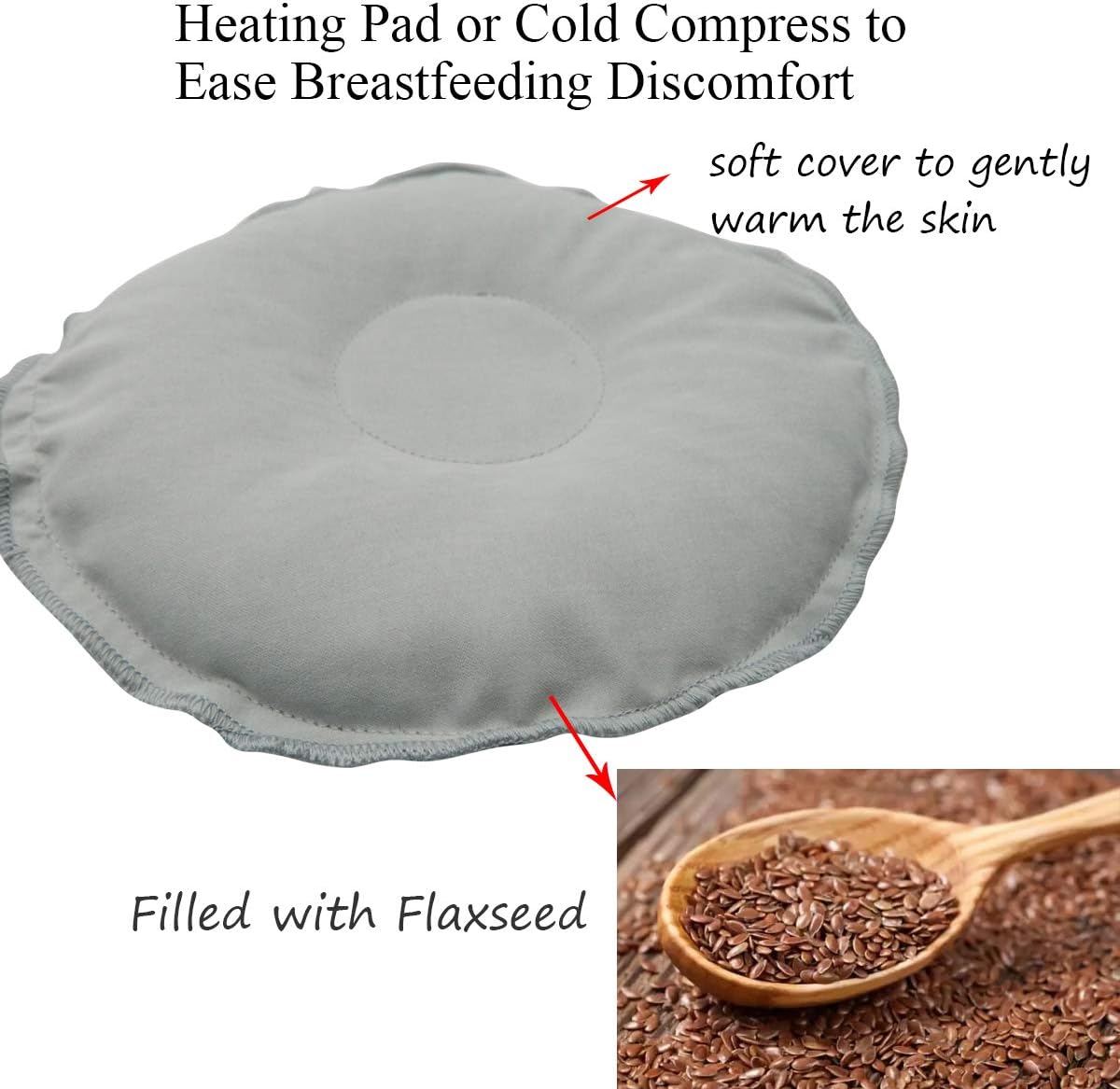Soothing Nursing Heating Pad or Cold Compress for Breastfeeding Breast