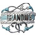 Infinity Collection Grandma Bracelet, Grandma Jewelry Makes Great Grandma Gifts(Blue & Pink Available)