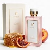 Merve Ambre Perfume for Women 3.4 Oz Long Lasting EDP Honey Caramel Peach | Warm amber &amp; vanilla scent, 25% perfume oil, vegan &amp; cruelty-free