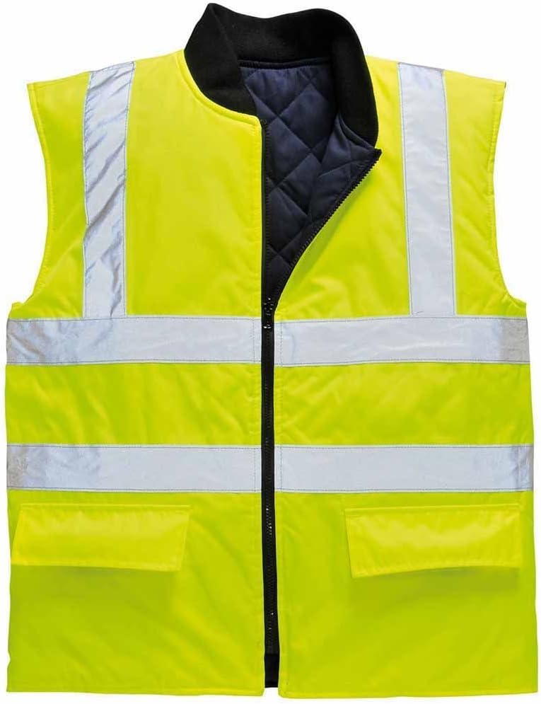 Portwest Hi-Vis Reversible Bodywarmer, Size: XL, Colour: Yellow, S469YERXL