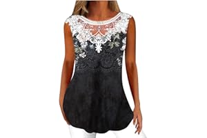 LEODYE Womens Tank Tops Dressy Casual Loose Fit V Neck Tank Tops Boho Floral Print Shirt Summer Sleeveless Tank Tops Vest