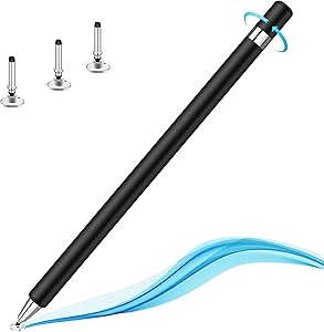 Stylus for Touch Screens,Granarbol Rotatable Touch Screen Pen Disc Universal Stylus for iPad iPhone Tablets Samsung Kindle All Touch Devices with 3 Replacement Tips