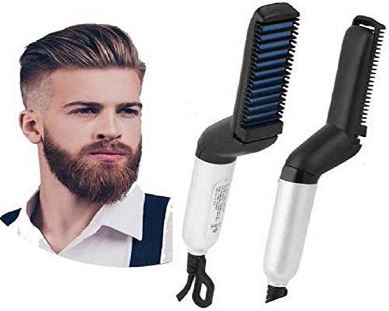 Buy Zoomanu Men S Hair And Beard Straightener Modelling Comb