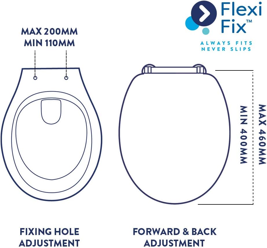 Croydex Lugano White Wooden Toilet Seat - Image 5