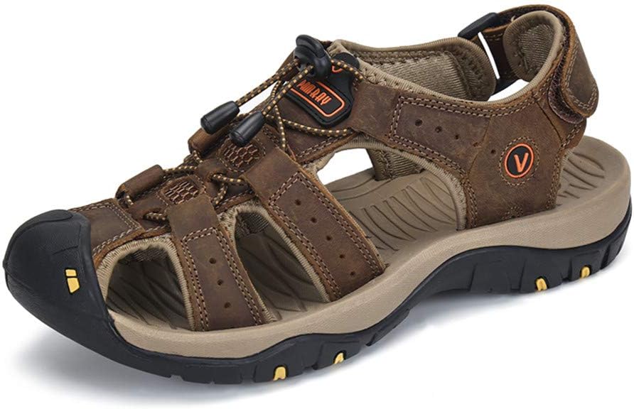Walking Suede Sandals Outdoor Sports for Mens Summer Fisherman Buckle Breathable Water Shoes