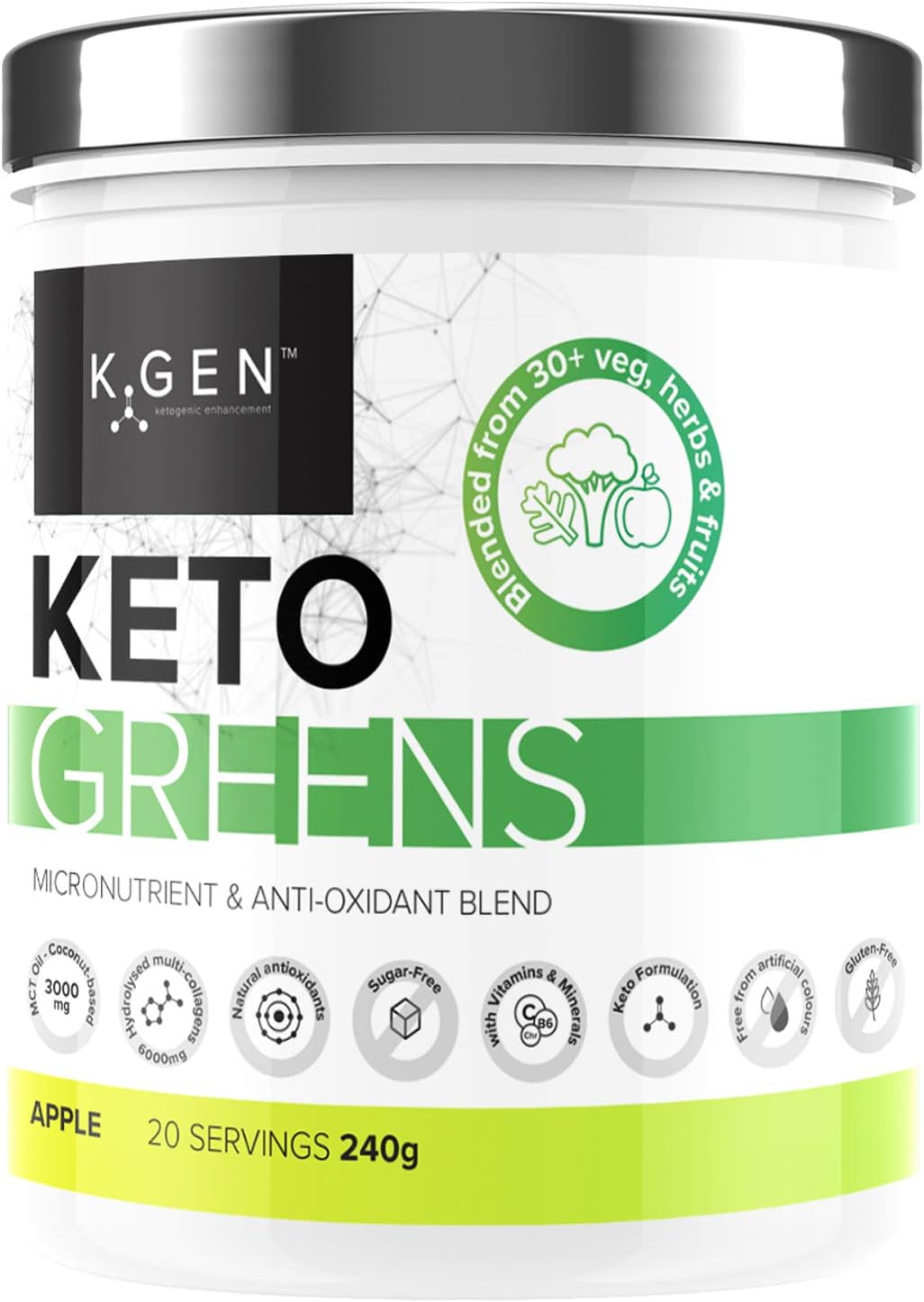 KGEN™ Keto Greens (Collagen) Superfood Micronutrient & Antioxidant