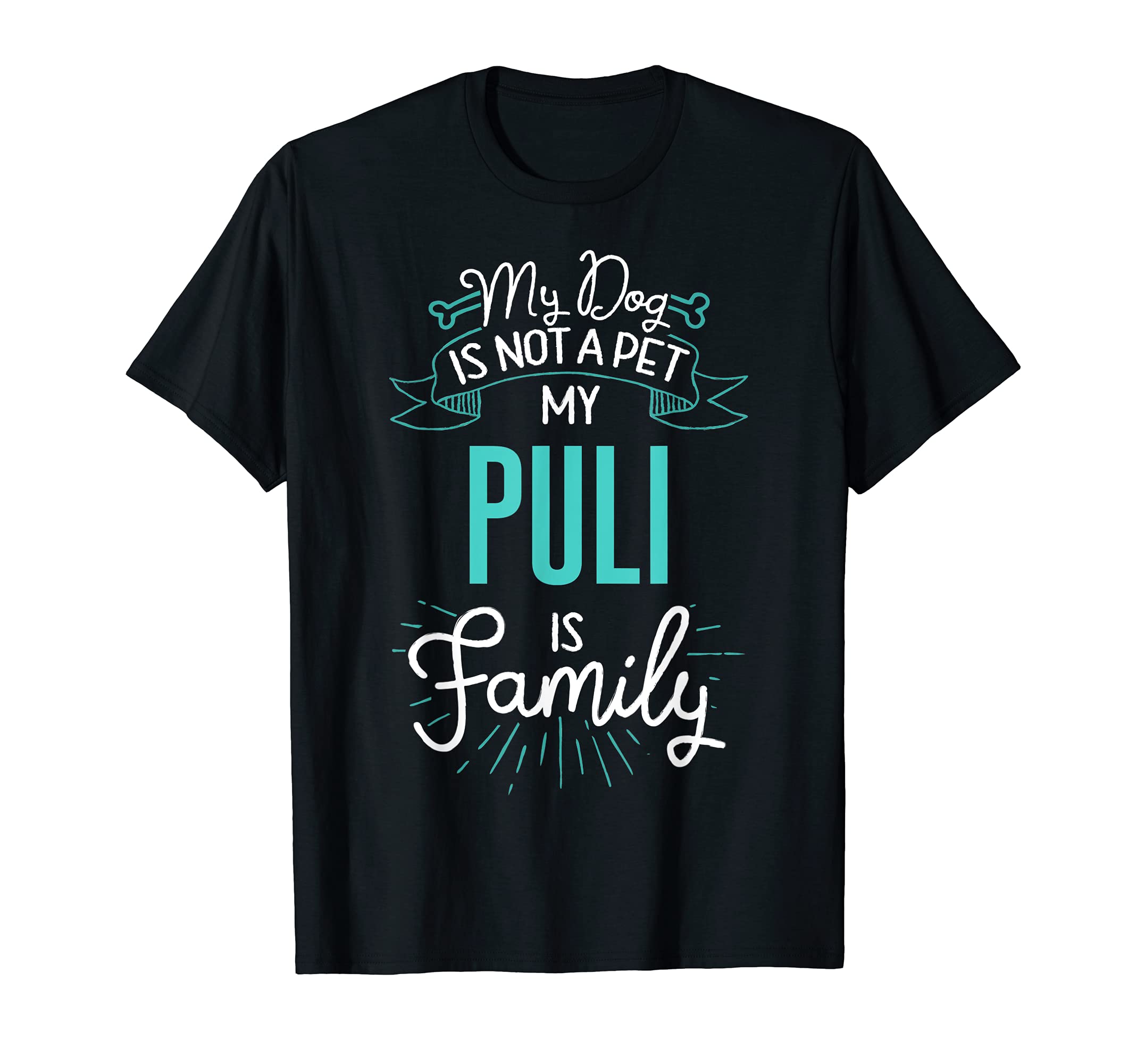 Cute Puli Design Family Dog Giftn T-Shirt