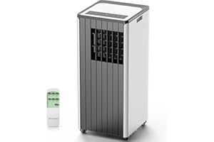 FIOGOHUMI 12000BTU Portable Air Conditioners - Portable AC Unit with Built-in Dehumidifier Fan Mode for Room up to 450 sq.ft. - Room Air Conditioner with 24H Timer & Remote Control Window Mount Kit