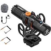 COMICA VM10 PRO Universal Video Microphone - Adjustable Gain, USB C Digital Output, Monitoring - Shotgun Mic for Camera, Smartphone, Tablet, PC - Ideal for Vlogging, Live Streaming, and Recording