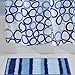 iDesign Microfiber Stripes Bathroom Shower Accent Rug - 21