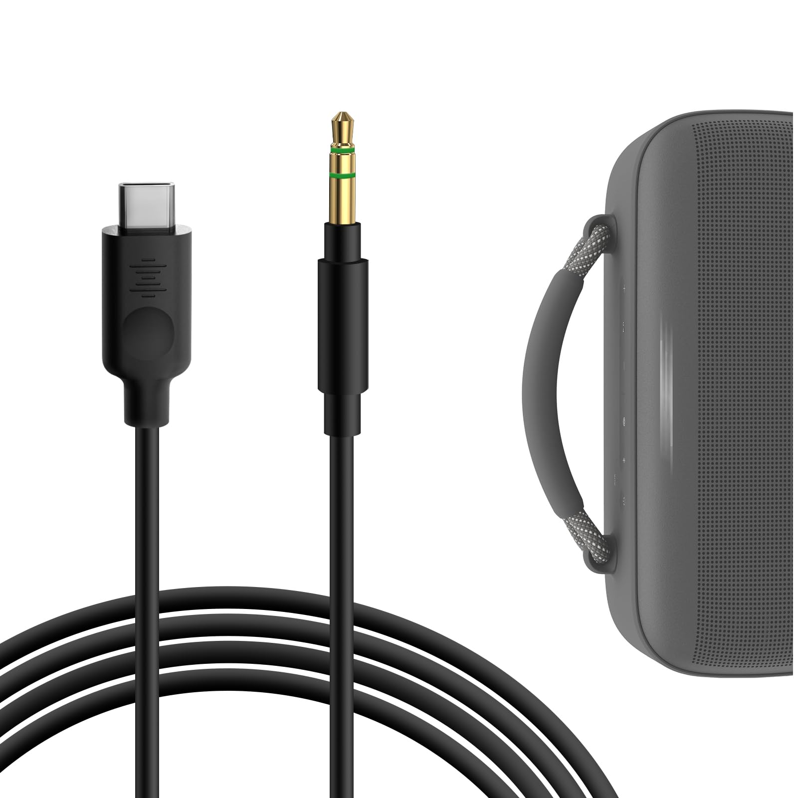 Geekria USB-C to 3.5mm Audio Cable Compatible with Bose, JBL, Sony Speaker, Replacement Type-C Cord, Suitable for direct connection between mobile phone and speaker (5.6ft / 1.7m)