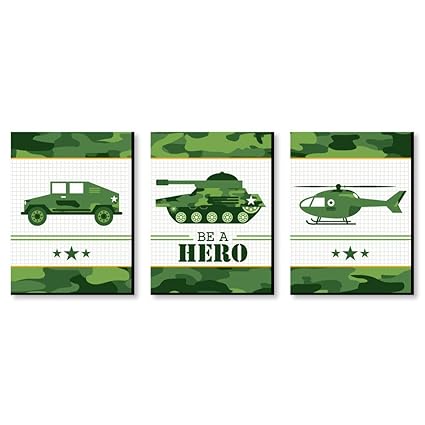 Amazon Com Big Dot Of Happiness Camo Hero Army Military