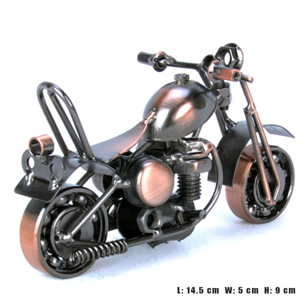 Pop Time Bronze Retro Classic Handmade Iron Motorcycle ornament, Handcrafted 639453796064 eBay