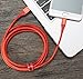 Amazon Basics Double Braided Nylon USB 2.0 Type A to Micro USB Cable, 6 Feet, Red