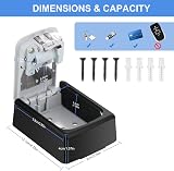 ZHEGE Key Box Wall Mounted 4 Digit Combination Lock Safe for Home Garage Office view 4