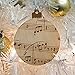 GRAPHICS & MORE Vintage Sheet Music Notes Musical Score Musician Wood Christmas Tree Holiday Ornament