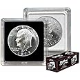 BCW 2x2 Coin Snap - Dollar - 25ct | Coin Holder Case for 38.5mm US Eisenhower Dollar | Snap Together Design | Stackable, Coin Collecting Supplies | Morgan and Peace Dollar Holder