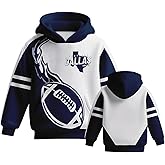 BRAVEJ Kids Hoodies Football Hooded Sweatshirt Pullover Hoodies Boys Hoodie Sweatshirts with Pocket Fans Gifts for Kids