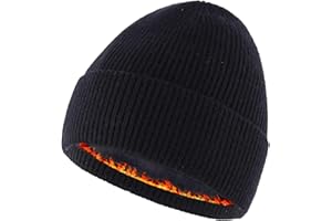 Connectyle Kids Beanie Hat Warm Winter Hats for Boys Girls Fleece Lined Knit Kids Hat for Ages 1-5