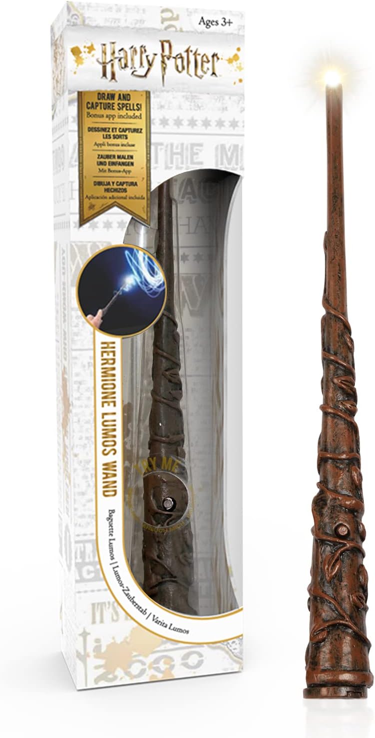 WOW! STUFF Hermione Granger Lumos Wand 7 Inch Light-Up Wizarding World