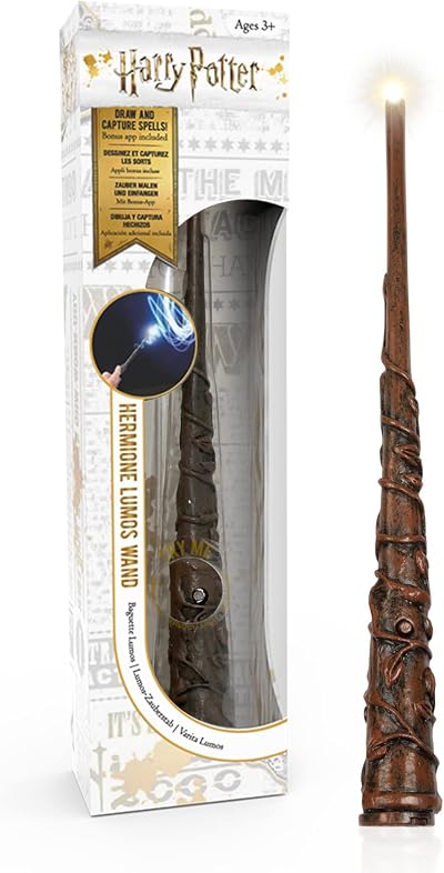 WOW! STUFF Hermione Granger Lumos Wand 7 Inch Light-Up Wizarding World