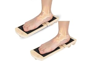 Sportisimo Ankle Balance Board 2-Pack – Wood Foot Strengthener for Physical Therapy, Plantar Fasciitis Relief & Sprain Recove