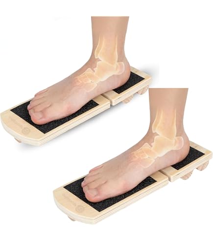 Tabla 2 En 1 Inclinada Y De Equilibrio Para Estiramientos De Pantorrilla Y Entrenamiento De Estabilidad, Con 6 ángulos Ajustables Y Base Antideslizante, Soporta Hasta 15,9 Kg