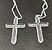 Sea View Treasures New and Improved 96 Bulk Plastic Crystal Cross Pendant on Cord - New And Improved Packaging