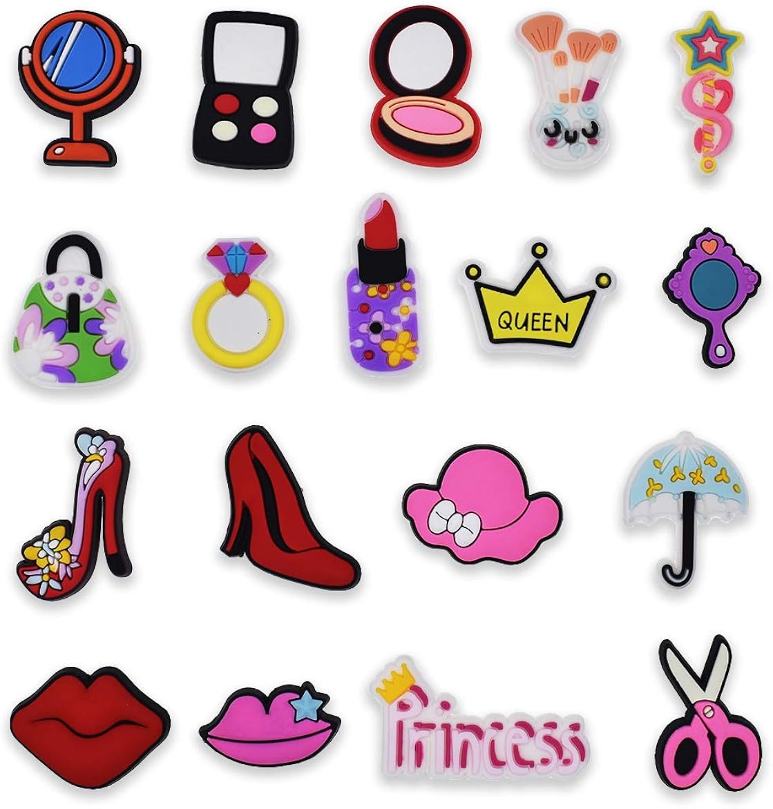 Girls 4pcs 2D PVC Shoe Charms Grinch 2