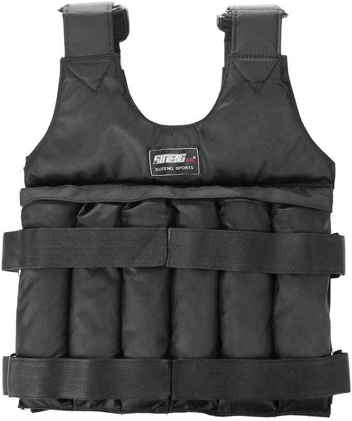 OpeCking Weighted Vest Workout Equipment,Running Walking Workouts Metallic Black