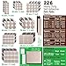 Premium FELT PADS - Ultra LARGE PACK 226 pcs - 2 COLORS! Best Felt Furniture Pads for hardwood floors & Vinyl & Laminate - chair leg floor protectors BONUS: 24 Furniture BUMPERS PADS + 2 FELT SHEETS